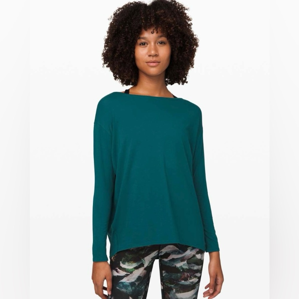 lululemon athletica Teal Long Sleeve Top